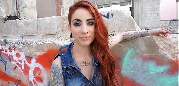  Redhead rocker chick assfucked in the ghetto Sheena Rose 1
